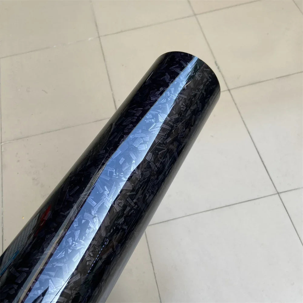 Black Forged Carbon Fiber Vinyl Car Wrap Film Decal Self Adhesive DIY Styling Interior Stickers For Motorcycle Wrapping