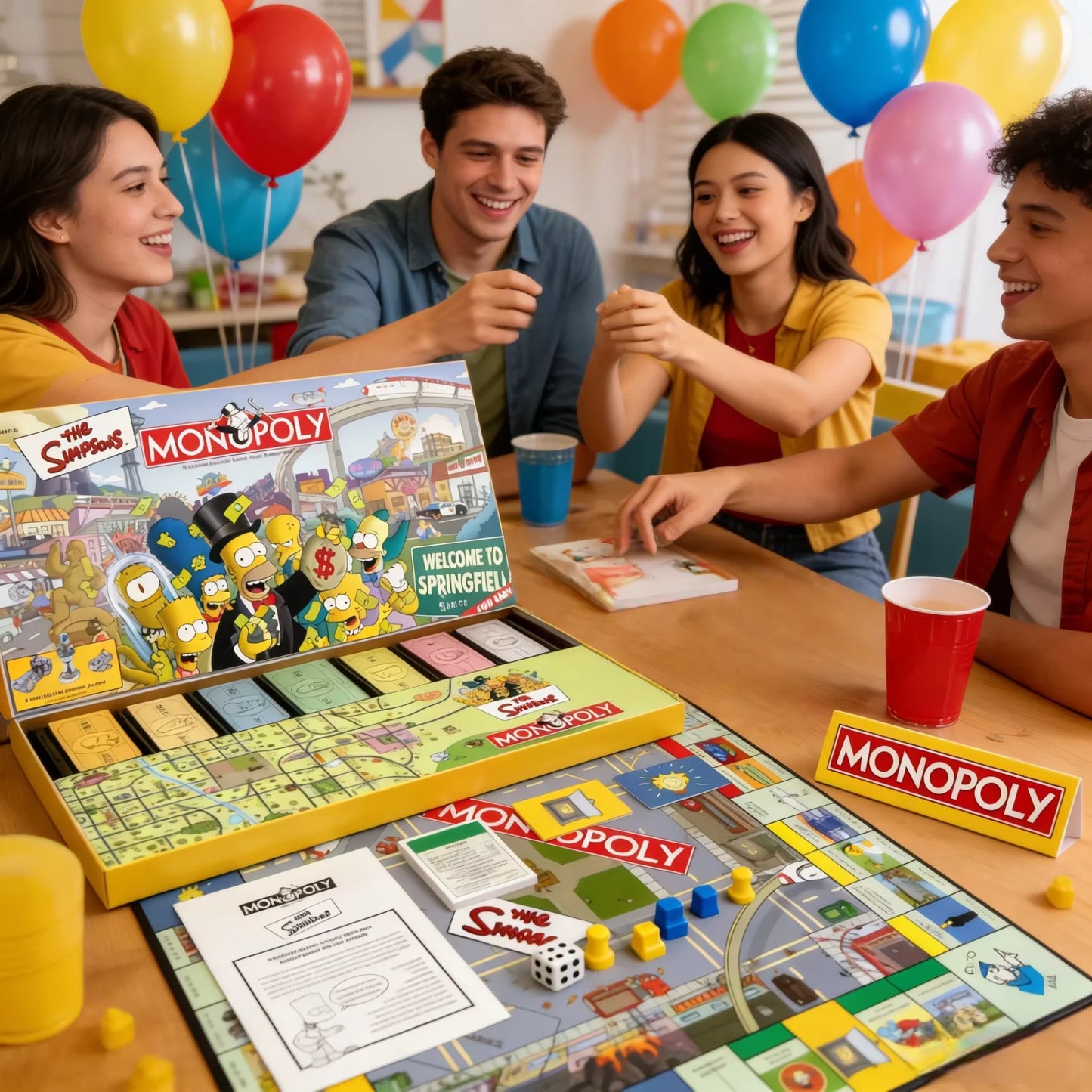 Monopoly The Simpsons co-branded Monopoly board game The Simpsons Edition Springfield collectible