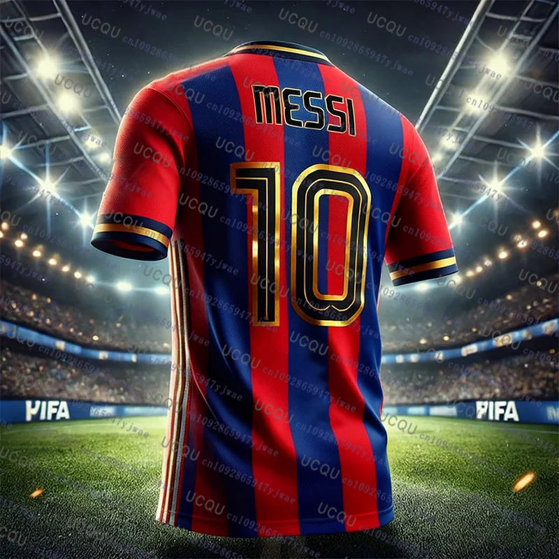 2026 Special Edition Graffiti Messi No.10 Football Jersey Training Uniform Breathable Oversize Unisex Sport Tshirt Kids/Adult