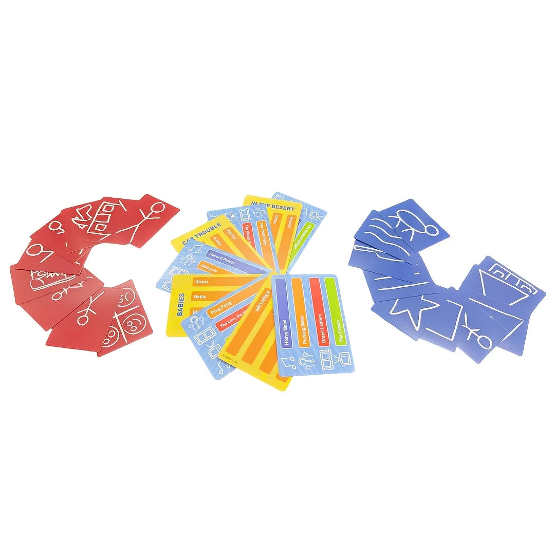 Pictionary, Card Game, Board Game, Suitable as a Gift (Colors May Vary Slightly)