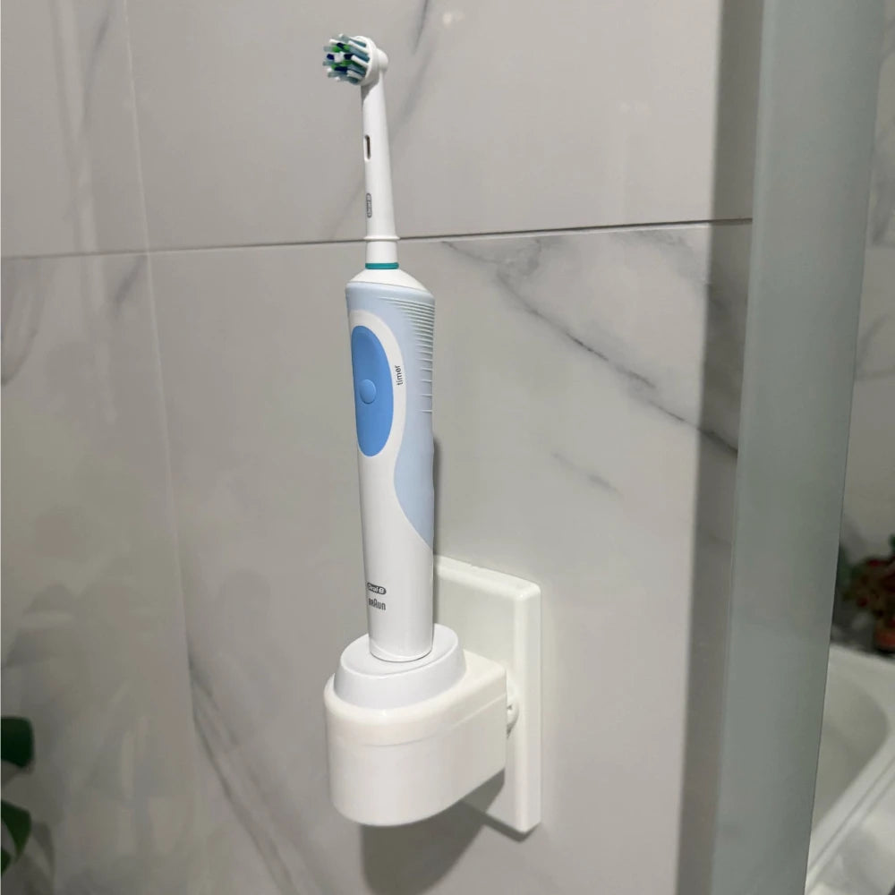 Australian Standard 3D Printed Toothbrush Charger Holder Dustproof Wall Mount For Oral B Philips Bathroom Counter Organizer