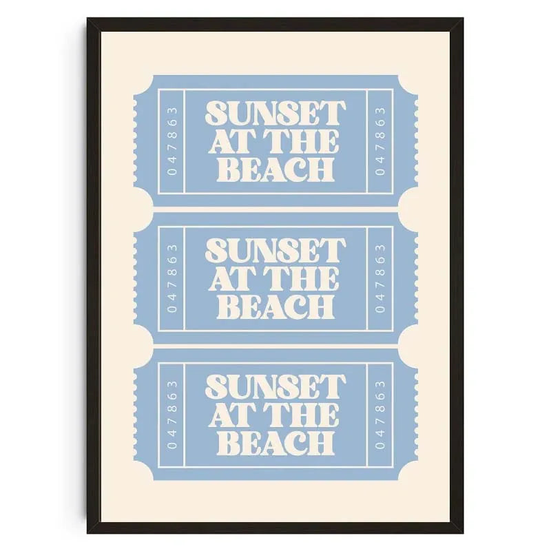 Seashells Meet Me At The Beach Poster Summer Sea Bikini Coastal Quotes Canvas Painting Trendy Wall Art Room Home Decor