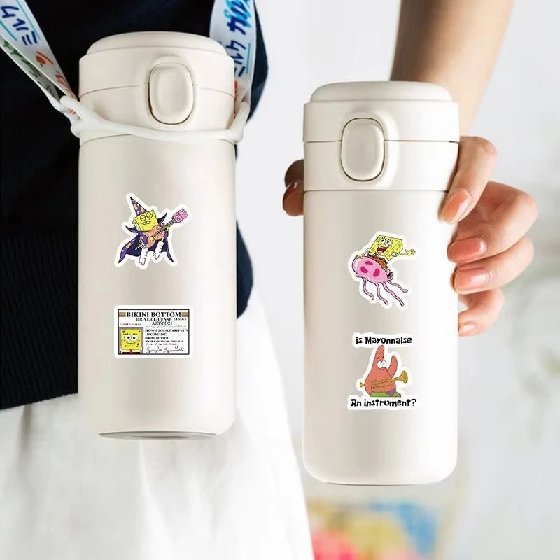 Anime Spongebob Stickers Birthday Party Favor Gifts Supplies DIY Stickers Christmas Stocking Fillers Scrapbooking Decorations