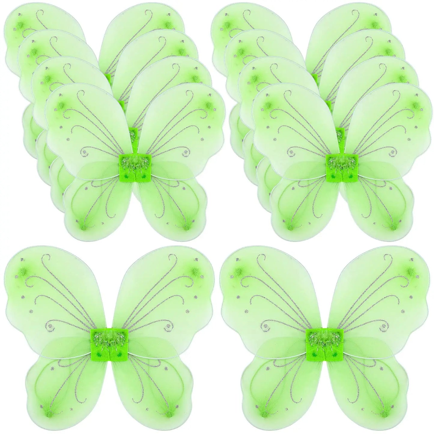 6-36 Pcs Fairy Wings Bluk Butterfly Wings Costume for Birthday Wedding Decoration Dress up Butterfly Favors Role Play Supplies