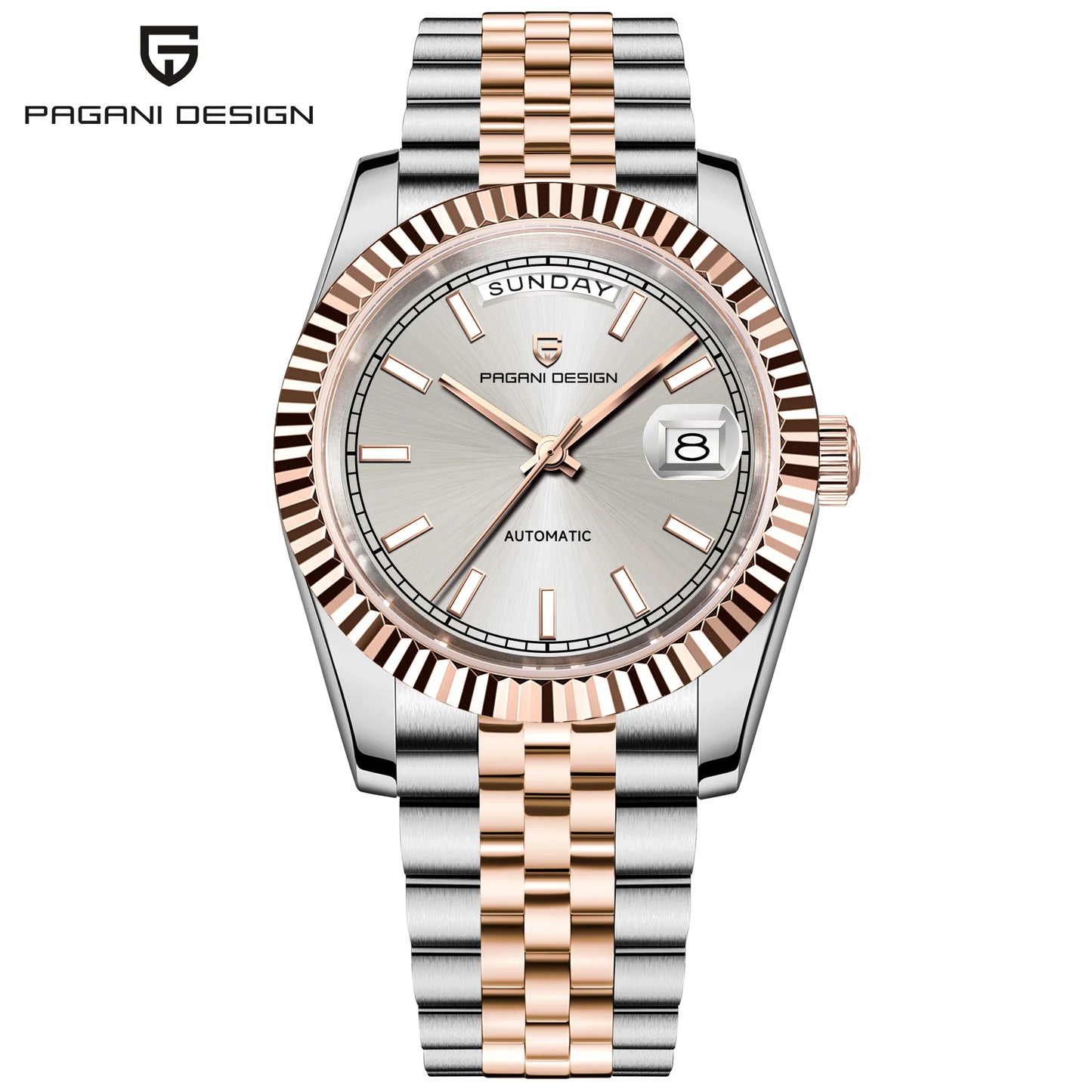 PAGANI DESIGN 2026 New Enamel Dial DD36 Luxury Silver Gold Automatic Watch For Men AR Sapphire crystal Mechanical Wristwatch Men
