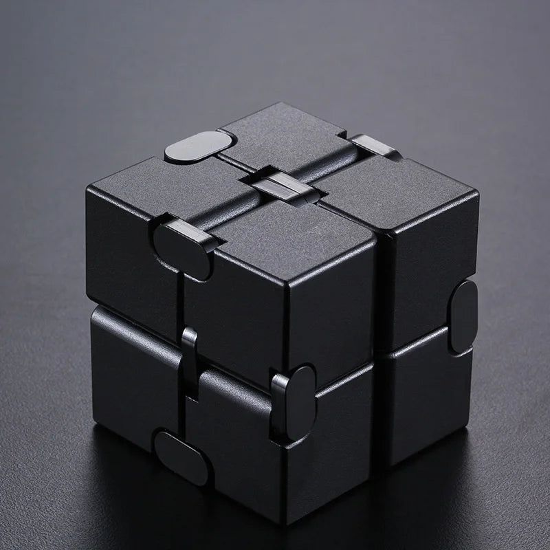 Metal Infinity Fidget Cube for Stress and Anxiety Relief/ADHD, Fidget Finger Toys Durable Sensory Gift for Adults Teens