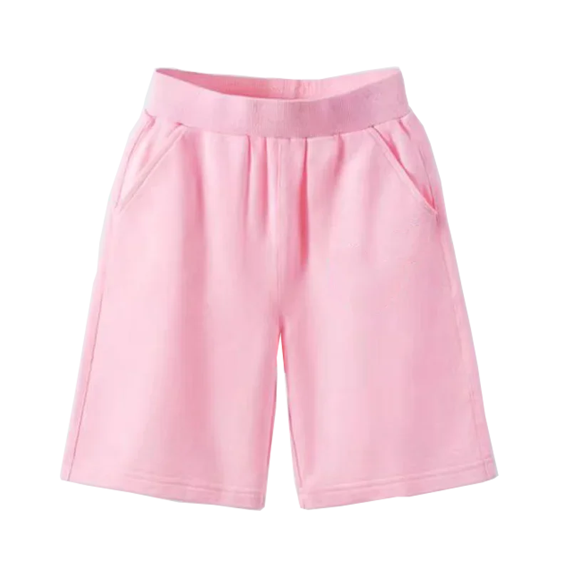 3-14years Boys Summer Shorts Solid Cotton Kids Short Sweatpants Children Elastic Waist Half Pants