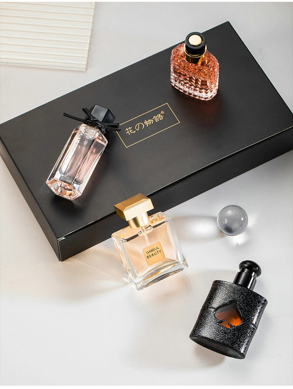 Brand Women Perfume Gift Box 4PCS Set 105ml Floral Scent Spray Pheromone Perfumes Feminino Lasting Fragrance Parfum Pour Femme