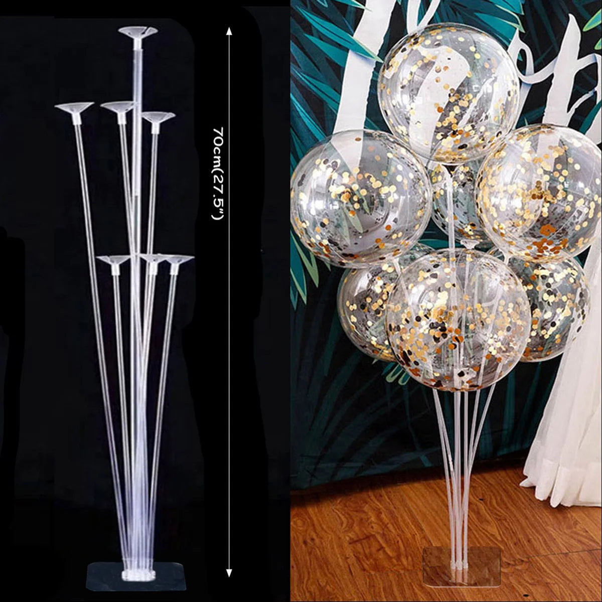 1/2 set Latex Balloon Holder Balloons Stand Column Metallic Balloons Baby Shower Kids Birthday Party Wedding Decoration Supplies