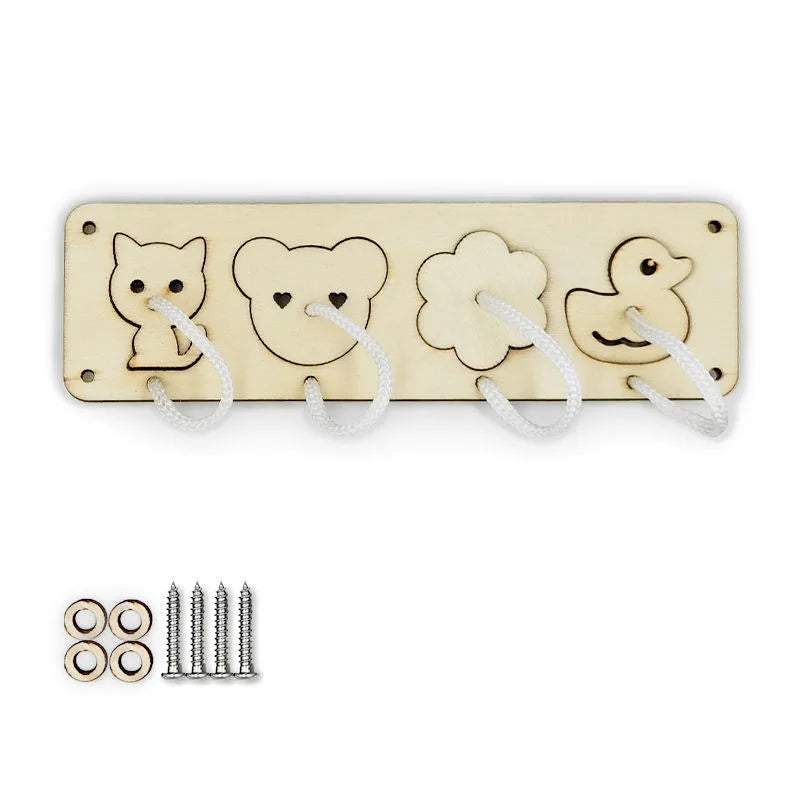 New Busy Board Parts Accessory Montessori Educational Wooden Toys Unlock Toys Sensory Toys Educational Toys for Children Gift