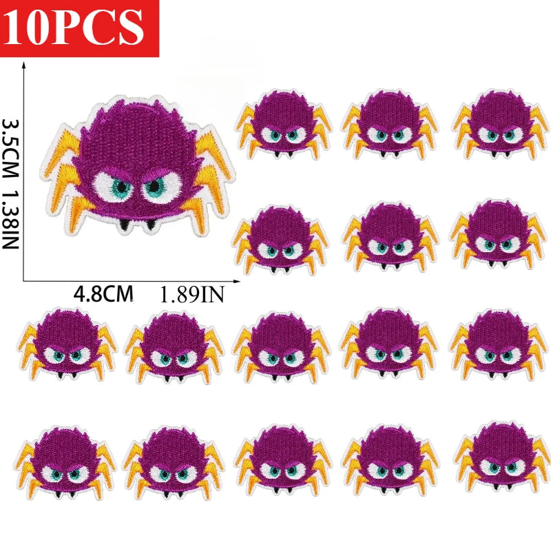 10/23PCS Wholesale Lots/set of Horror Ghost Haunted House Mummy Patch Embroidery DIY Cloth Sticker Badge Ironing Jeans/cloak
