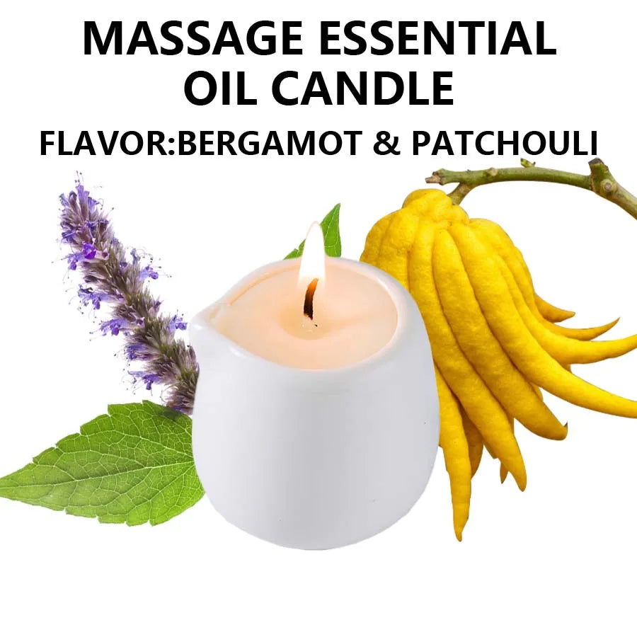 1PC Massage Oil Candles,luxury aromatherapy candles,for Stress Relief and SkinMoisturizing, SM Product Scented Candle Body Oil