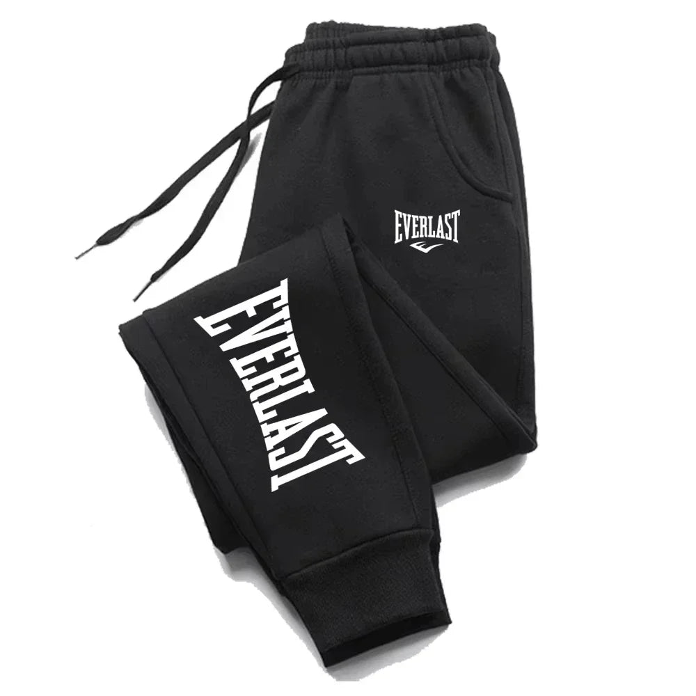2025 EVERLAST Men Women Jogging Sweatpants Running Trousers Fleece Streetwear Sport Oversized Jogger Sweat Pants 2025 Clothing