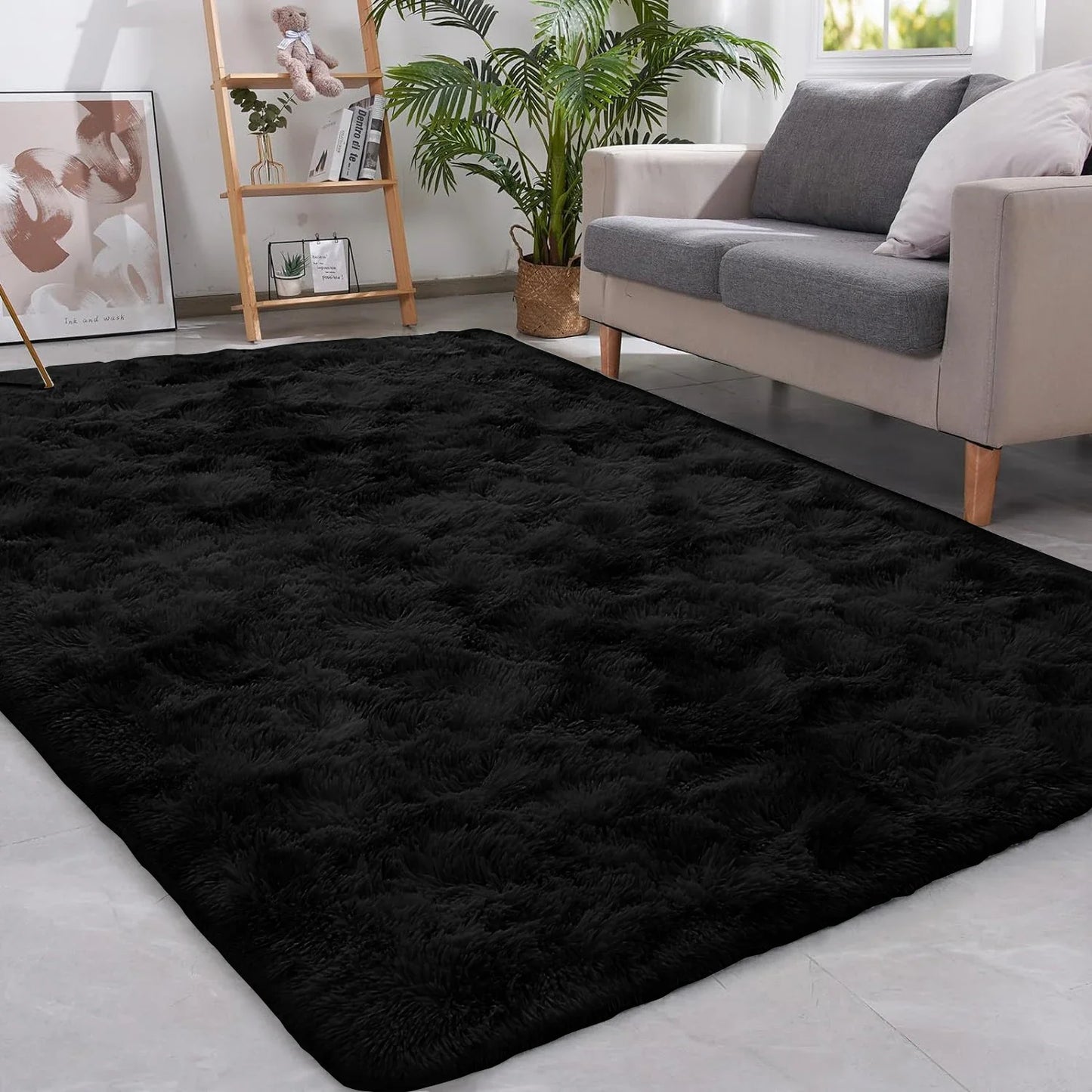 VIKAMA Soft And Fluffy Area Rug, Non-Slip Shaggy Carpet, Ideal For Bedrooms, Living Rooms, And Children's Rooms As Home Decor