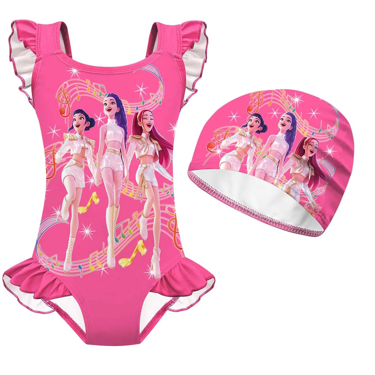 Kids Kpop Bathing Suits Girls, Kpop Little Girls Swimsuit,Girls Bathing Suit,Toddler Girl Swimsuit,Girls One Piece Swimsuits