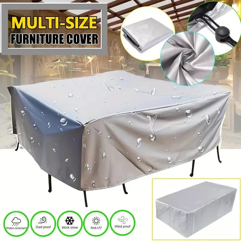 Patio Furniture Covers, Table and Chair Covers Waterproof, Dustproof, UV-Resistant 210D Oxford Fabric Protective Covers