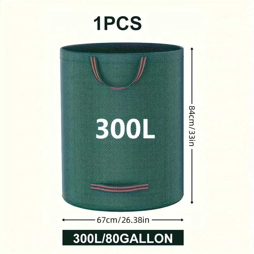 PP Garden Waste Bags Heavy-Duty Reusable Yard Debris Bags with Industrial Fabric and Handles for Plant, and Leaf Collection