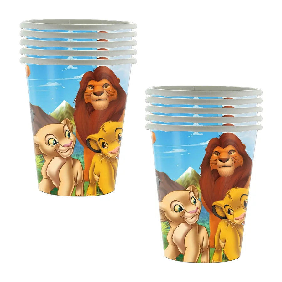 Disney The Lion King Birthday Party Decoration New Plates Cups Napinks Tablecloth King Lion Birthday Balloon Party Favor Balloon