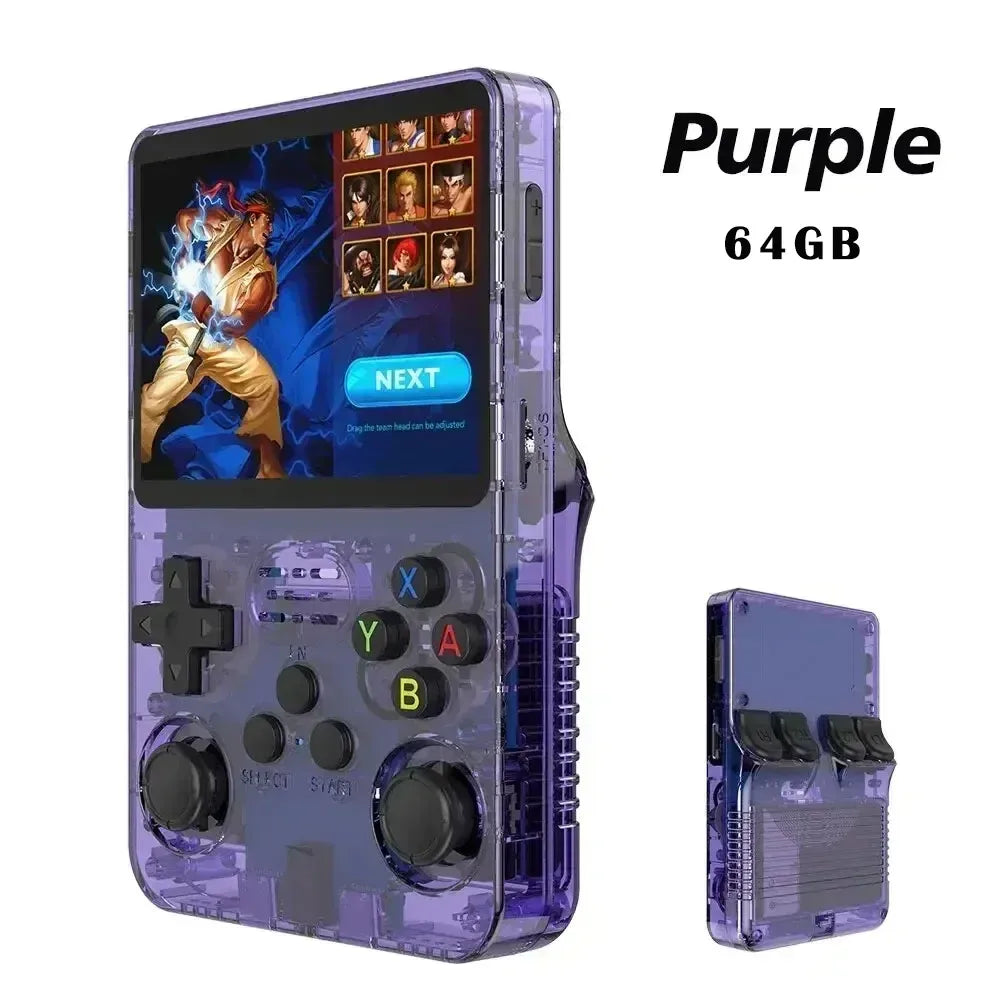 R36S Retro Handheld Video Game Console ARKOS System 3.5 Inch IPS Screen Classic Portable Pocket Video Player 128G Games Boy Gift