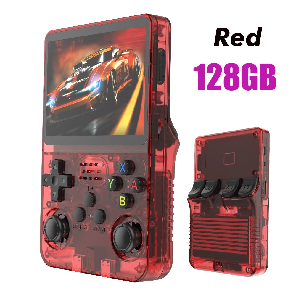 R36S Retro Handheld Video Game Console ARKOS System 3.5 Inch IPS Screen Classic Portable Pocket Video Player 128G Games Boy Gift