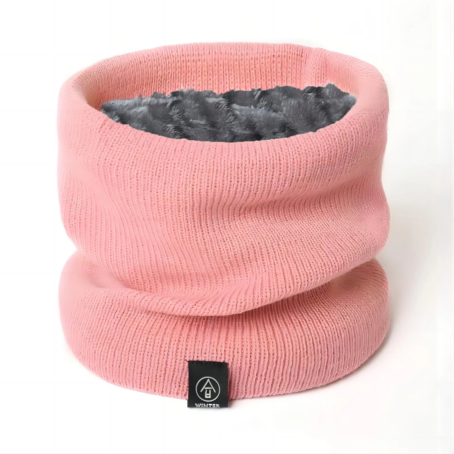 Fashion Women Knitted Scarf Solid Cashmer Like Winter Snood Scarves Lady Warm Wool Fur Thick Unisex Men Neck Scarfs Ring