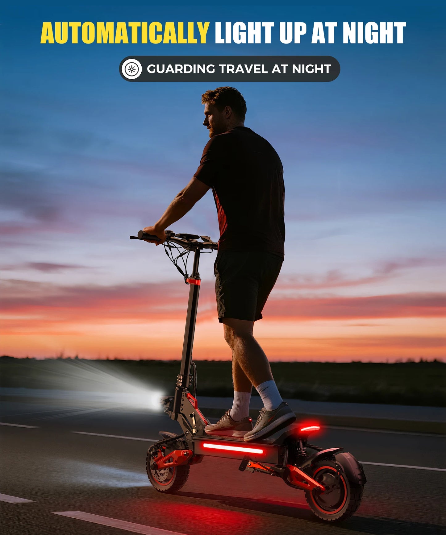1600W foldable off-road remote 50-kilometer IPX5 waterproof electric scooter with battery disc brake and two-wheel pedals, each