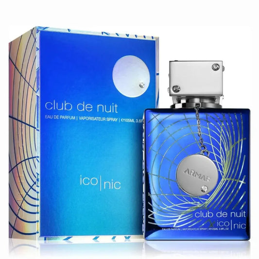 Club De Nuit Blue Iconic for Men 105ml Eau De Parfum Fresh Woody Spicy Long Lasting Scent Patchouli Premium Perfume Modern Man