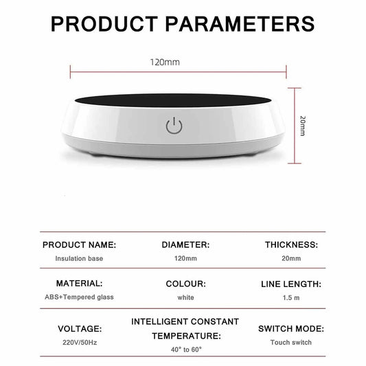 Xiaomi Mug Heater Coffee Mug Cup Warmer Smart Heating Pad Large Heating Plate Warm Mat Constant Temperature Gravity-Induction