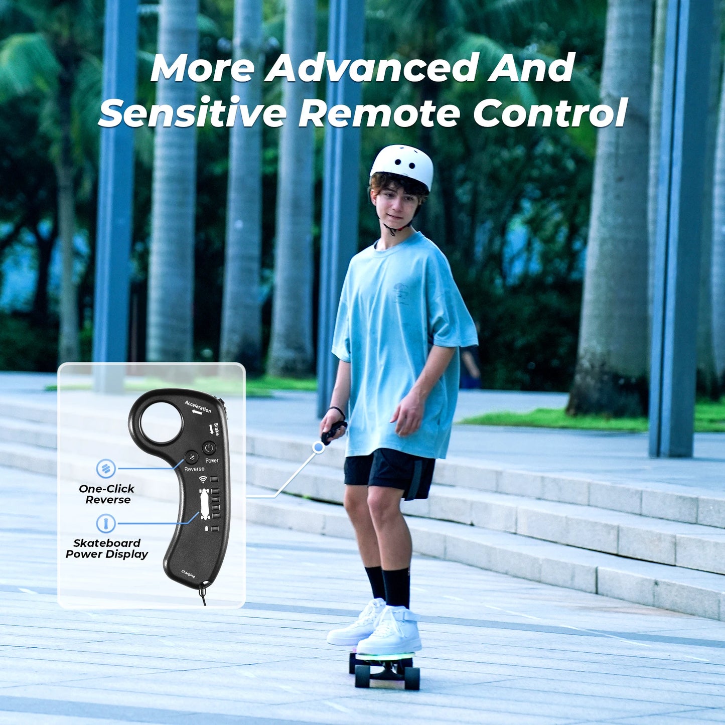 Remote Control Four-Wheel Electric Scooter For Adults 500W Motor Top Speed 19Mph Max Range 15Miles 25.2V 24.5AH Load 264Ibs
