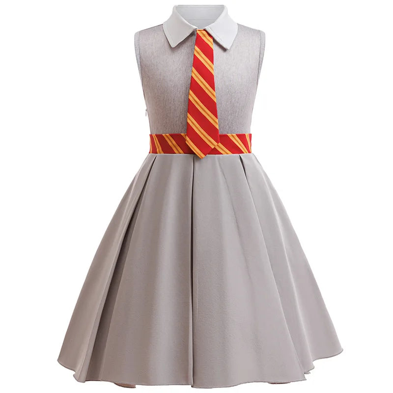 Children's Halloween Costumes Girls' magician cospaly costume Fashionable Hooded Cape Uniform Dress preppy style stage costumes
