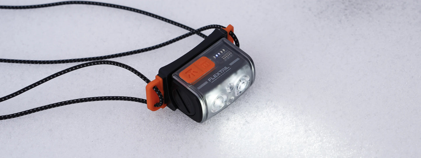 FLEXTAIL TINY HELIO 600Z - Headlamp, Headlight with Replaceable 700mAh Battery for Outdoor Camping Fishing Hiking Riding (2025)