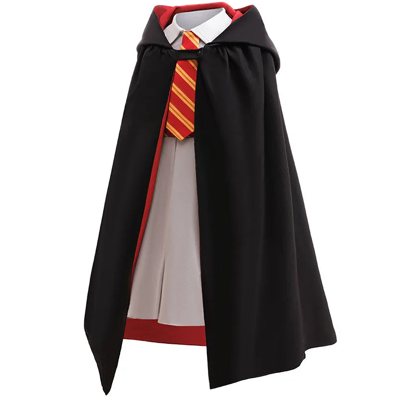 Children's Halloween Costumes Girls' magician cospaly costume Fashionable Hooded Cape Uniform Dress preppy style stage costumes