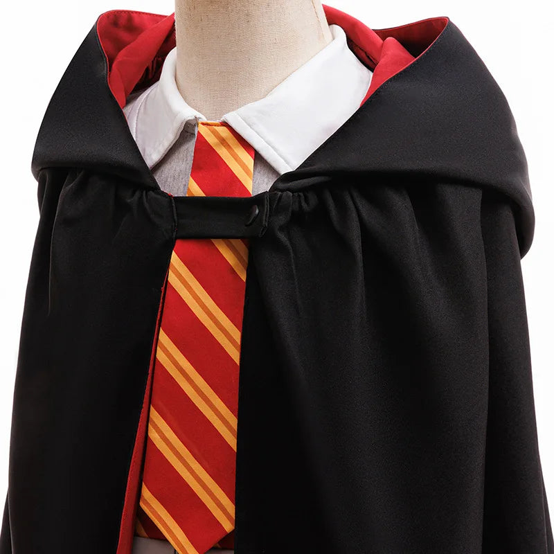 Children's Halloween Costumes Girls' magician cospaly costume Fashionable Hooded Cape Uniform Dress preppy style stage costumes