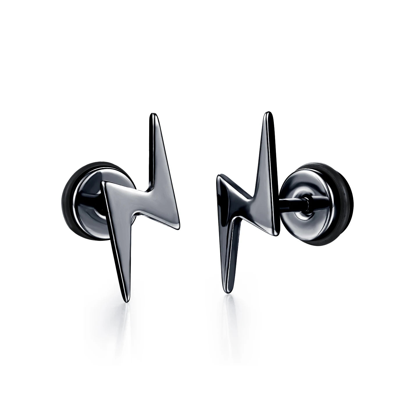 Small Black Punk Stud Earrings For Women Men Boy 2020 New Fashion Zircon Geometry Stainless Steel Jewelry Accessories Earrings