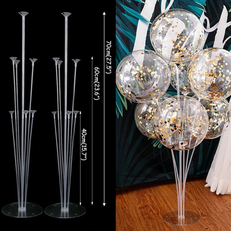 1/2 set Latex Balloon Holder Balloons Stand Column Metallic Balloons Baby Shower Kids Birthday Party Wedding Decoration Supplies