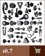 Small Black Punk Stud Earrings For Women Men Boy 2020 New Fashion Zircon Geometry Stainless Steel Jewelry Accessories Earrings