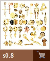 Small Black Punk Stud Earrings For Women Men Boy 2020 New Fashion Zircon Geometry Stainless Steel Jewelry Accessories Earrings