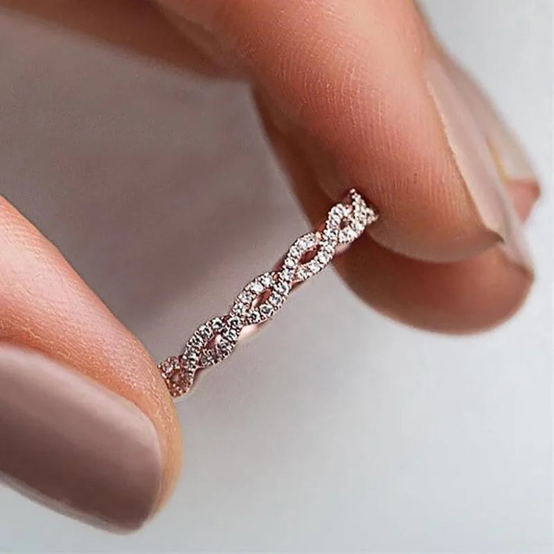 Huitan Delicate Girls Finger Rings with CZ Party Daily Wear Fashion Versatile Accessories for Women Minimalist Gift 2021 Jewelry