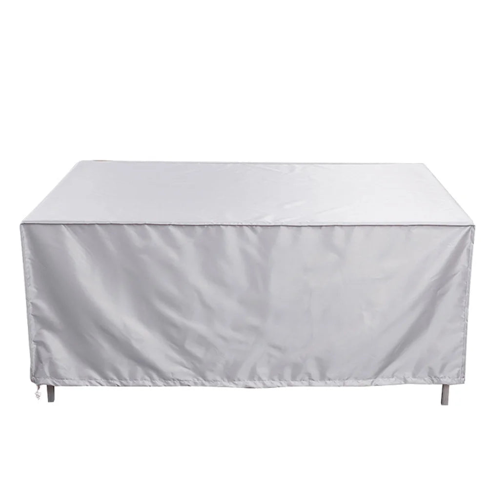 Outdoor Furniture Cover with Handles and Durable Hem Cord   Waterproof UV Resistant Fabric Table and Chair Sofa Covers