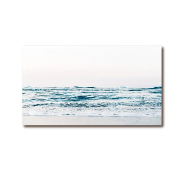 Ocean Photography Prints Modern Wall Art Hamptons Decor Ocean Waves Coastal Landscape Canvas Painting Picture Home Wall Decor