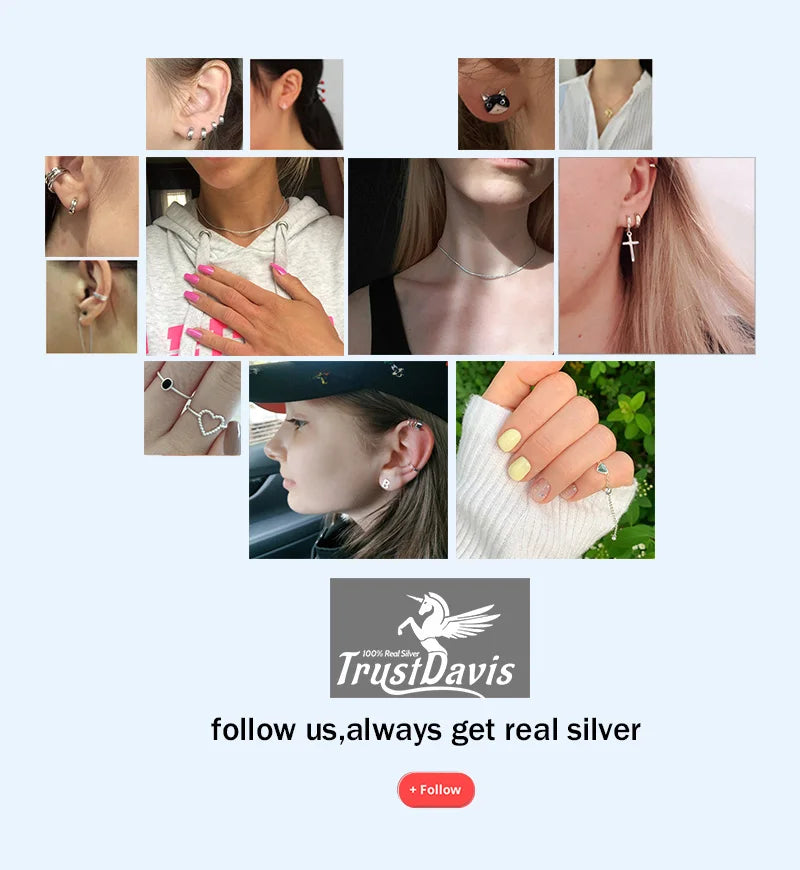 TrustDavis Real 925 Sterling Silver Necklace Water-wave Snake Beads Box Chain 40/45cm Necklace For Woman Necklace Jewelry DC25