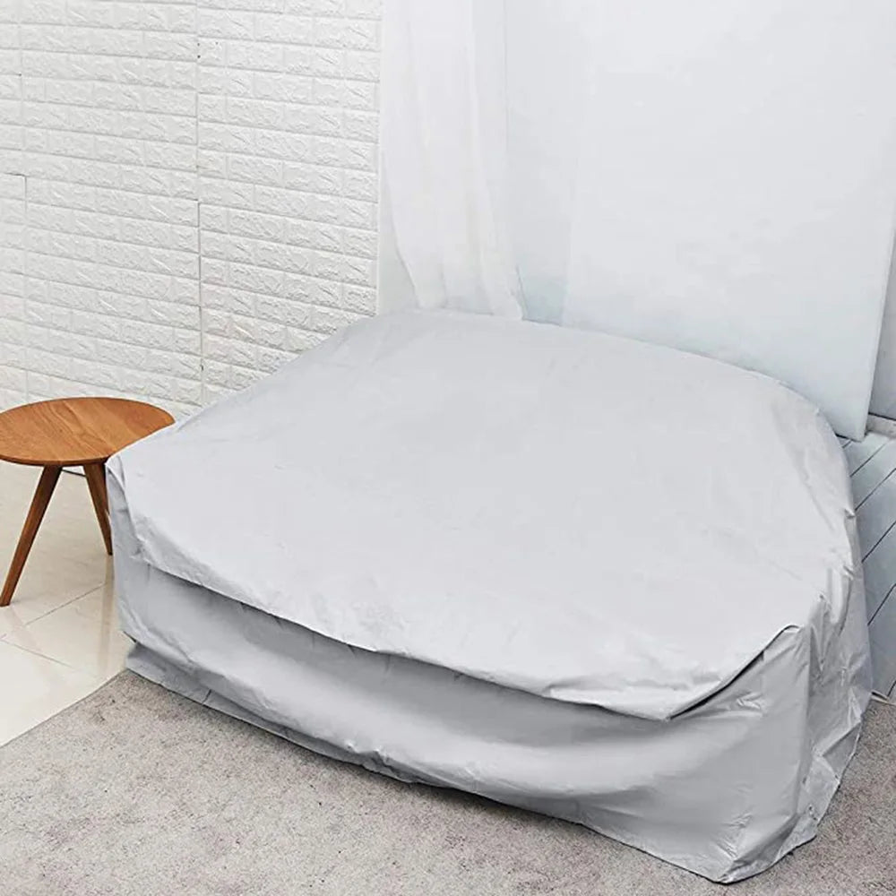 Outdoor Furniture Cover with Handles and Durable Hem Cord   Waterproof UV Resistant Fabric Table and Chair Sofa Covers