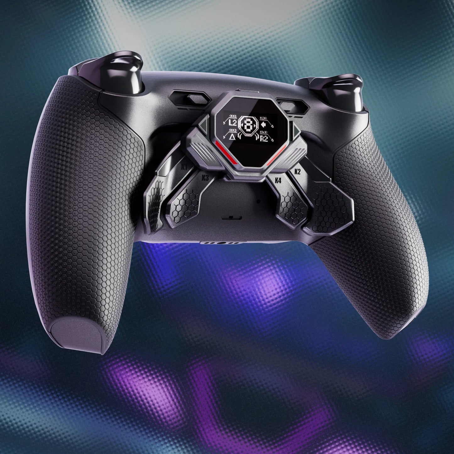 eXtremeRate SPARK Back Paddles Kit for ps5 Controller BDM-030 040 050 Models, Remappable 4 Back Buttons Set - Rubberized Black