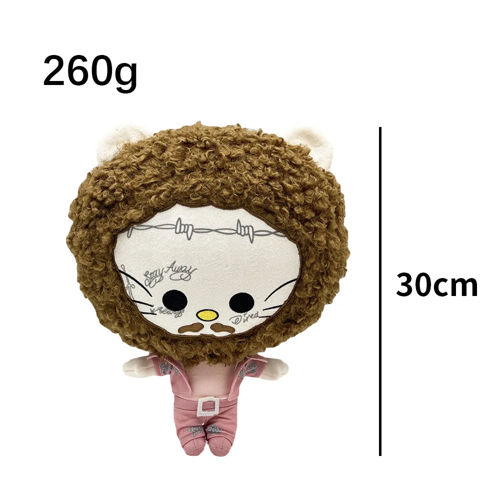 New Hello Kitty Ken Carson Rapper Trippie Taylors Plush Toy Doll with Clothes Stuffed Soft Plush Toys Fans Collect Gifts