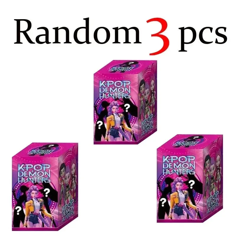 2025 Hot Anime KPop Devil Hunter Doll Vinyl Toy Rumi Mira Zoi Character Vinyl Mask Blind Box Ornament Toy