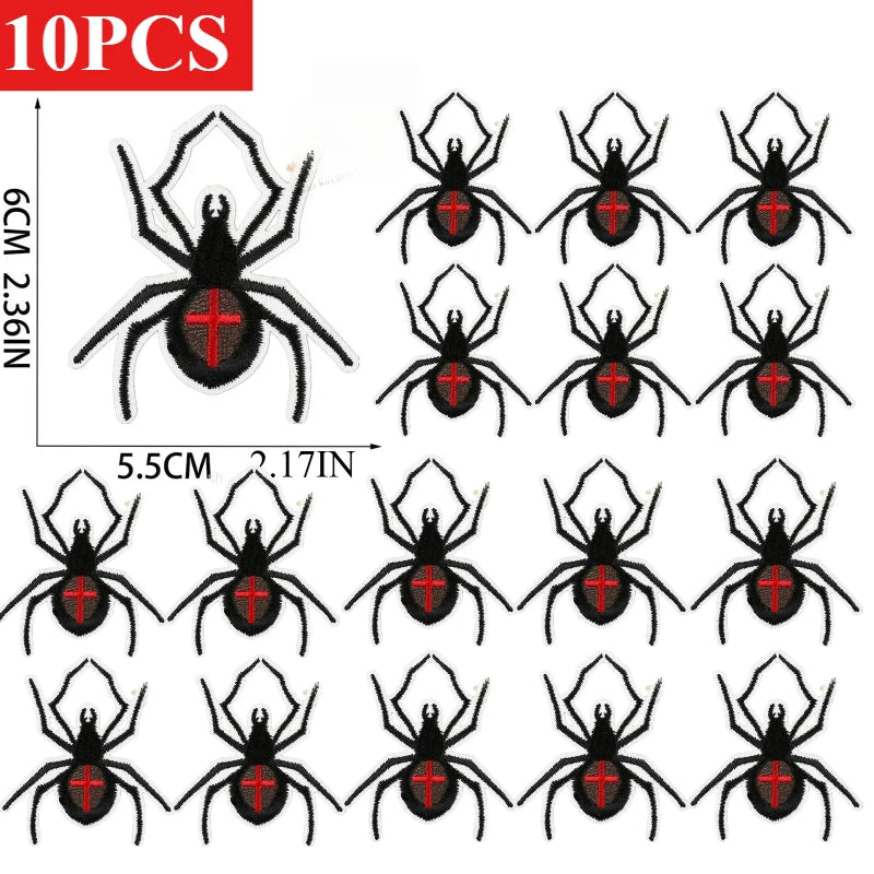10/23PCS Wholesale Lots/set of Horror Ghost Haunted House Mummy Patch  Embroidery DIY Cloth Sticker Badge Ironing Jeans/cloak