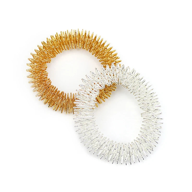 10/5PCS Spiky Sensory Hand Wrist Massage Ring Relaxing Tool for Acupressure Therapy Stress Reducer for Adults Kids Teens