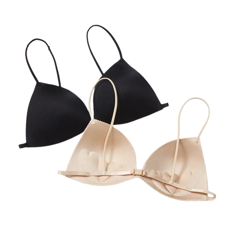 Women Bra Seamless Underwear Women Ultra-thin Underwear Thin Shoulder Strap Girls Backless Bra Push Up Bra One Piece