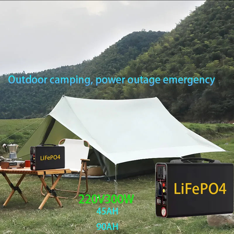 Hot Lifepo4 220V Korean style power bank300W external power bank90Ah home outdoor camping power supply system notebook wholesale