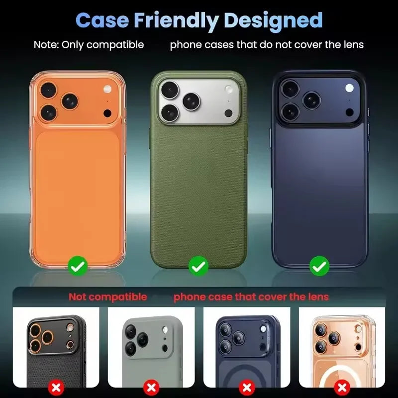 NEW 2PCS For iPhone 17 Pro Max Lens Protector Metal Aluminum Alloy Tempered Glass Camera Cover Shatterproof Hardness Protectors